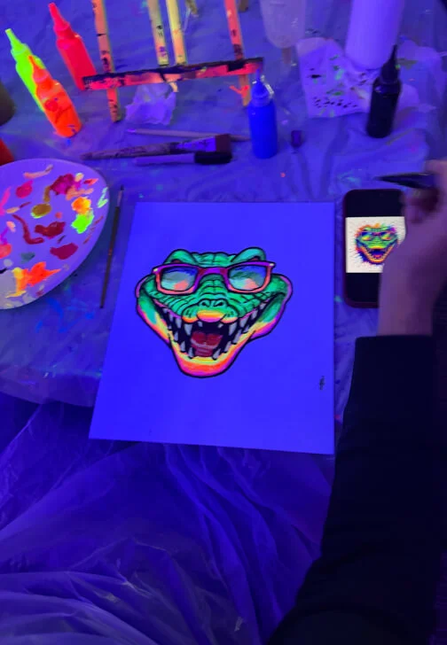 Neon Sip & Paint